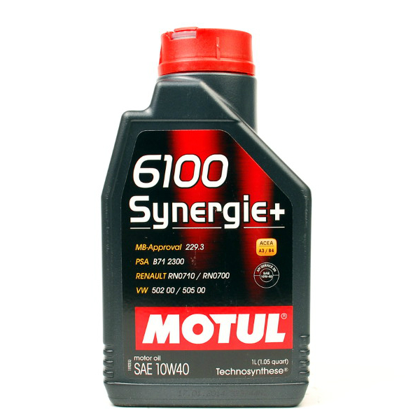 Моторное масло Motul 6100 Synergie Plus 10w40 полусинтетическое (1л)